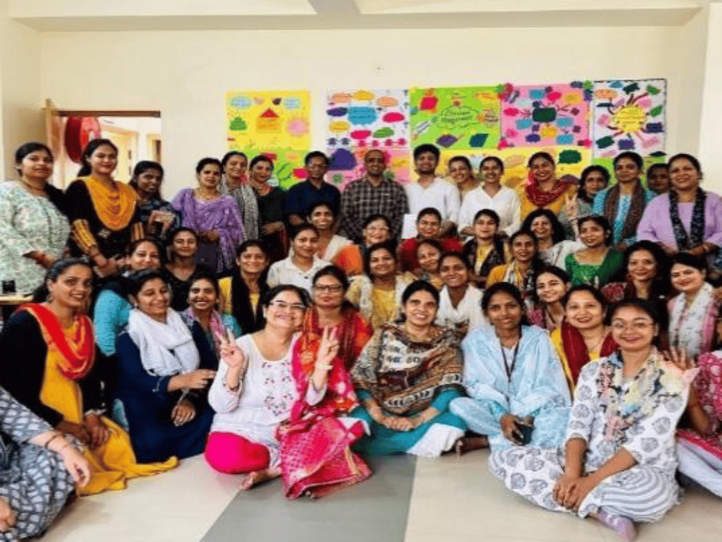 Educators from Aasraa Trust participate in teacher training workshops held in June 2024, aimed at enhancing pedagogical skills and classroom management for the Mobile Learning Centres, under the ASED-supported education program in Dehradun.
