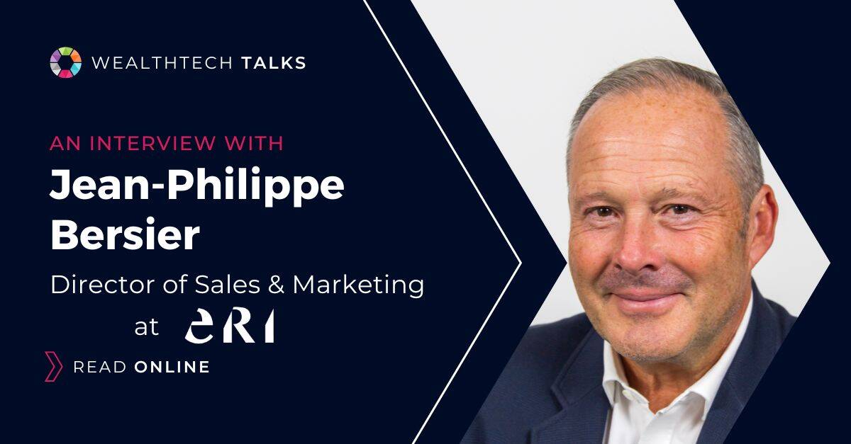 ERI’s Jean-Philippe Bersier sharing insights on WealthTech innovation and digital transformation